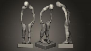 Figurines of people Casino 3d model